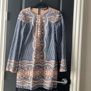 BCBG long sleeve midi dress, like new